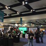 Photograph of a populated showroom floor