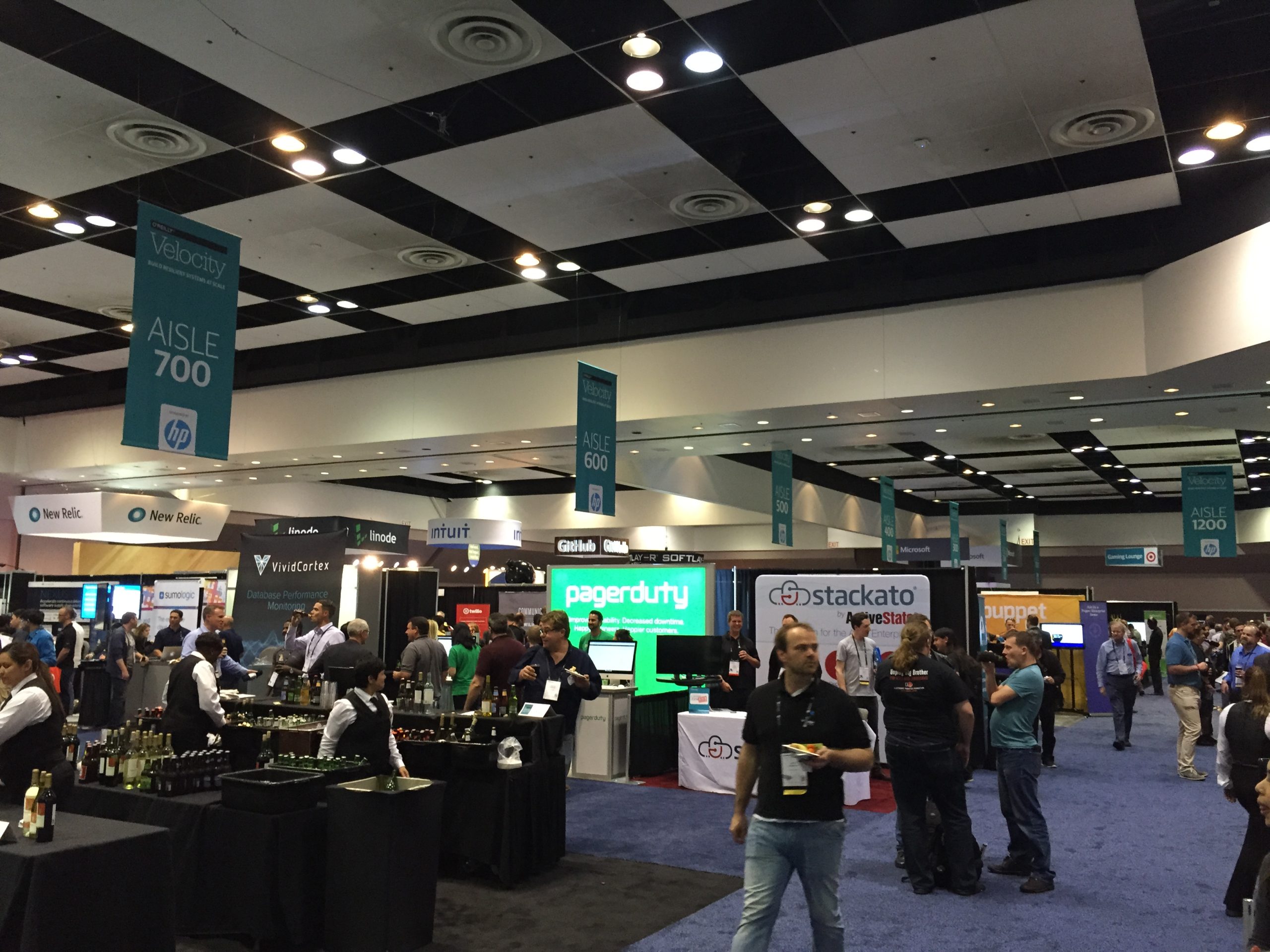 Photograph of a populated showroom floor