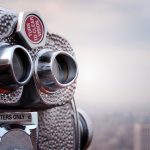 Photograph of rooftop spyglass
