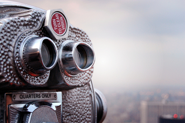 Photograph of rooftop spyglass