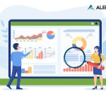 Synthetic Monitoring: Frequently Asked Questions title graphic illustration of a laptop and scientists checking graphs and charts